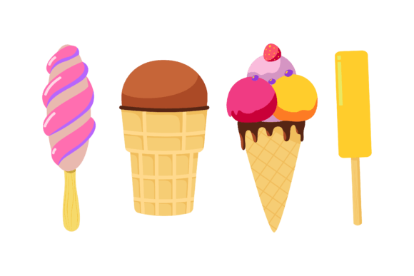 Download Dessert Ice Cream Design Vector - Premium Resources