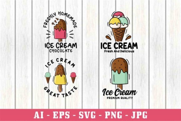 Download Ice Cream Design Logo Collection - Premium Resources