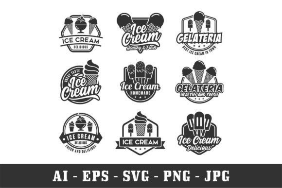 Download Ice Cream Design Vector Logo - Premium Resources