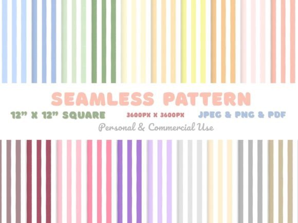 Download Pastel Stripes Seamless Pattern - Stripes Collection